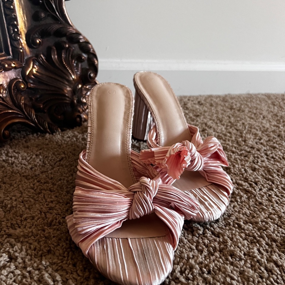 Pink Bow Heels Size 10